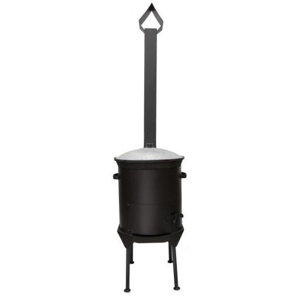 Cauldron 8l + Hearth with a pipe (reinforced)