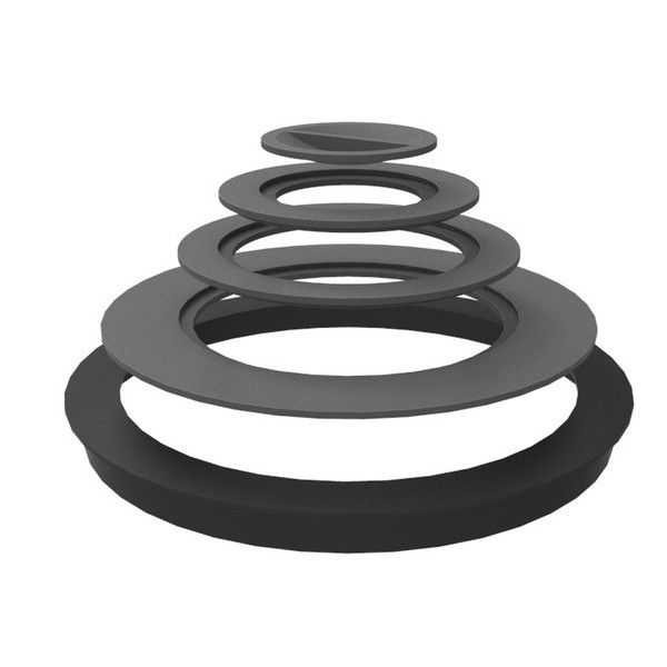 Set of cast iron rings for ovens with a diameter of 44 cm