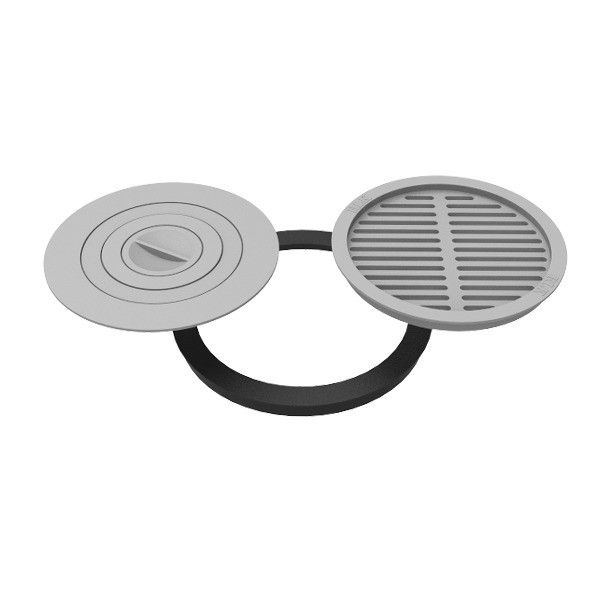 Cast iron rings with grill for oven 48 cm