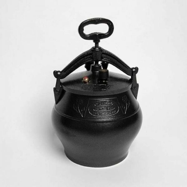 Afghan cauldron 15 liters, black, with handles (Rashko Baba)