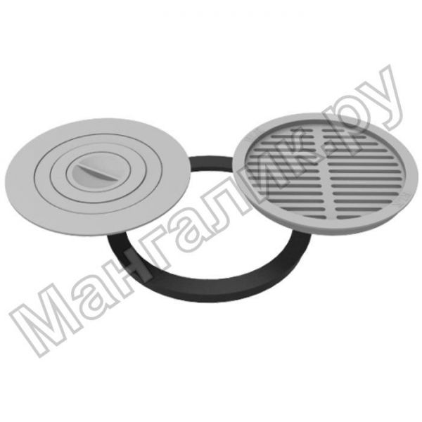 Cast iron rings with grill for oven 40 cm