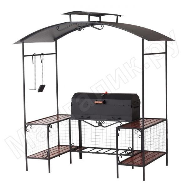 Grill-barbecue "Vityaz" with a barbecue cover and a grate (2022)