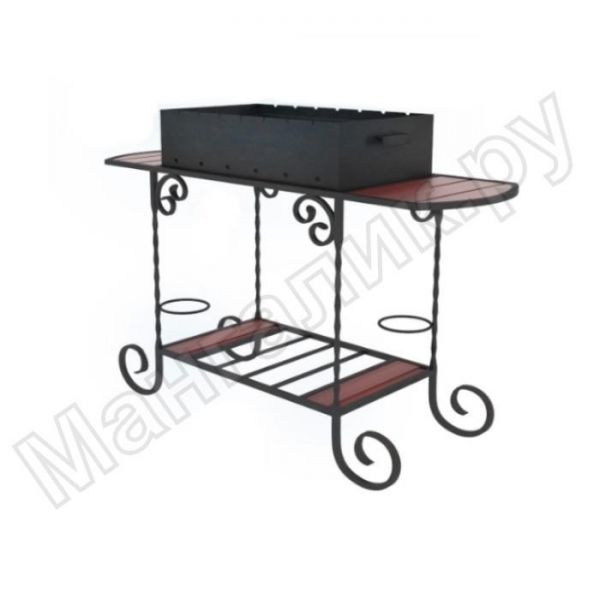 Barbecue country MM21, forged legs, with tables