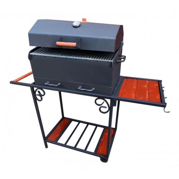 Brazier on wheels MM22 with grill cover and grate