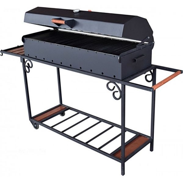 Brazier on wheels ММ22М with barbecue cover and grill grate