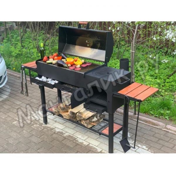 Oven-brazier MM-140 (5mm) with grill cover and grate