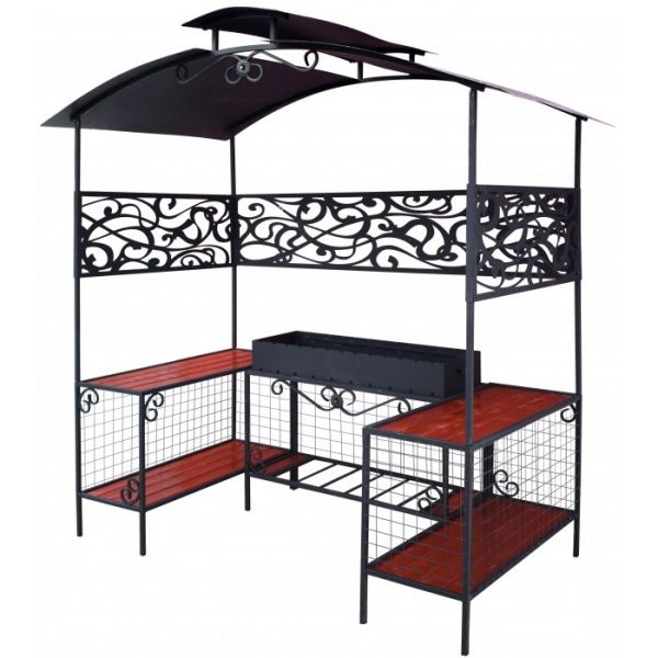 Barbecue gazebo MM27 with patterns