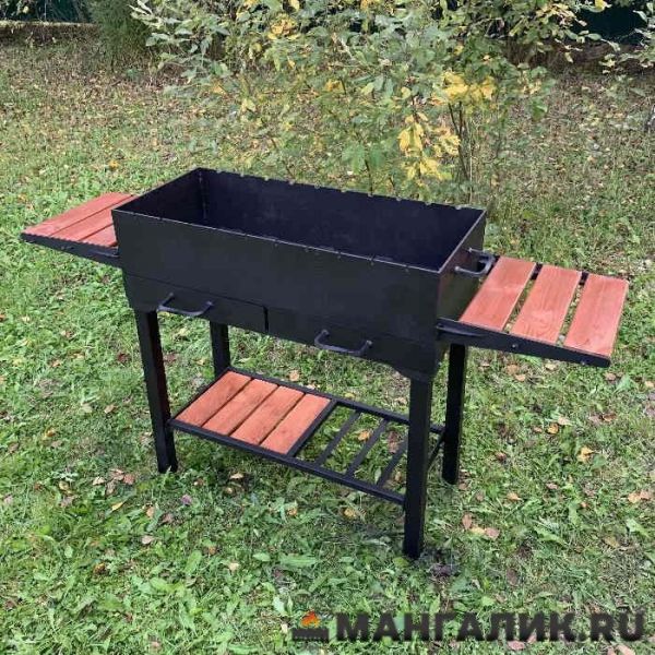 Brazier Dobrynya, 80x35x15, steel 5mm, with ash pans