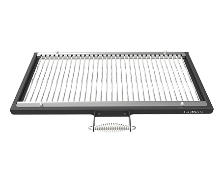 Large stainless steel grill